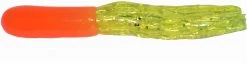 Big Bite Baits 1 1/2 Inch Crappie Tube -Unique Fishing Store 15CRTU 34 Orange Chartreuse Sparkle