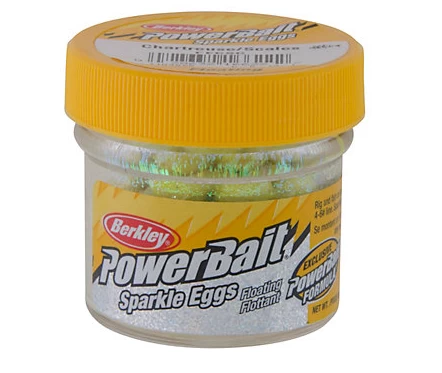 Berkley PowerBait Sparkle Power Eggs Floating Magnum 1 Oz. Jar 3 Berkley PowerBait Sparkle Power Eggs Floating Magnum 1 Oz. Jar