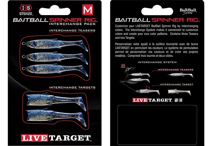 LIVETARGET BaitBall SR Interchange Pack Umbrella Rig Parts 5 LIVETARGET BaitBall SR Interchange Pack Umbrella Rig Parts - Image 3