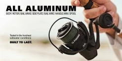 13 Fishing AL13 Saltwater Spinning Reel -Unique Fishing Store AL13 All Aluminum Exp Page01