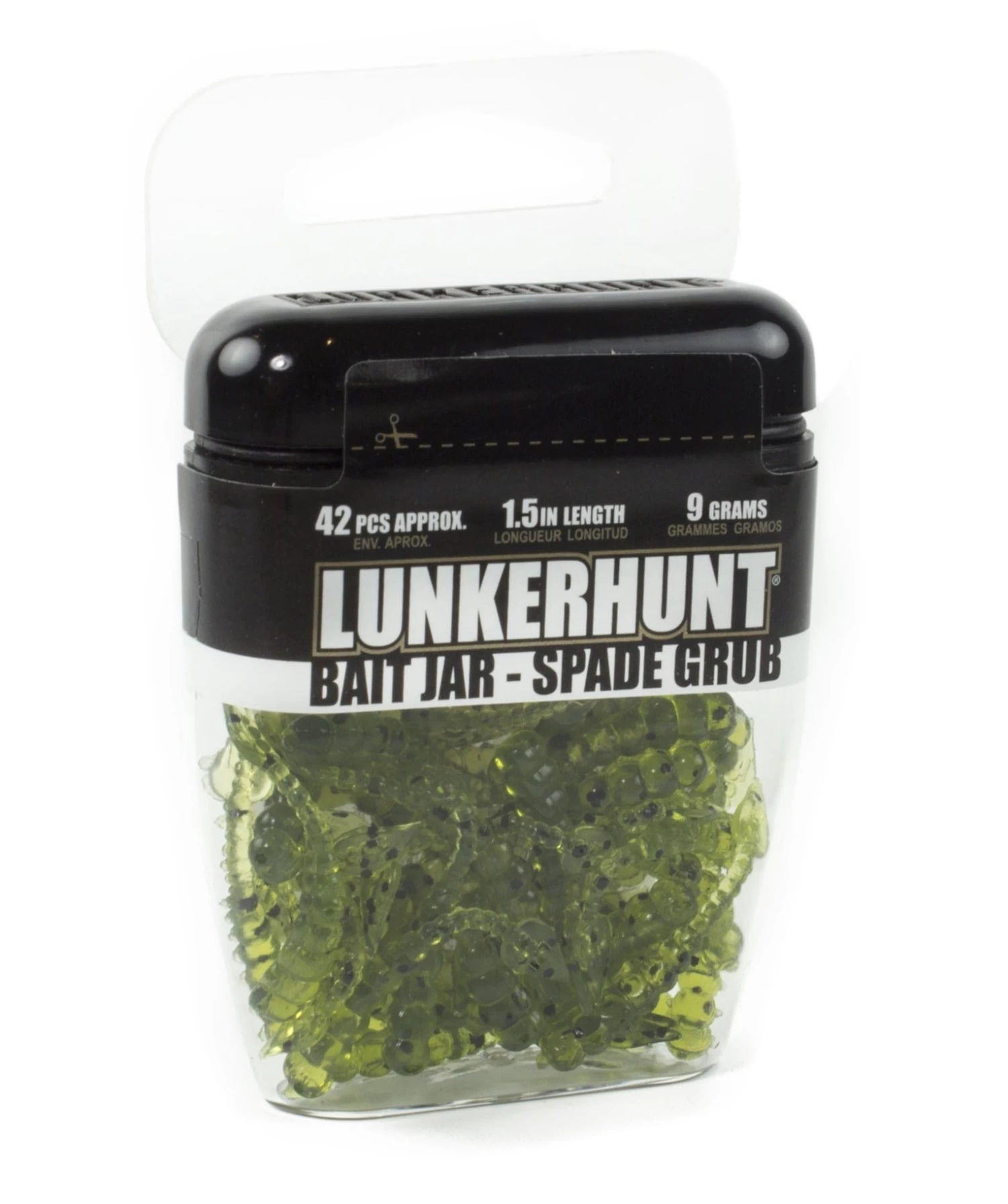 Lunkerhunt Spade Grub Bait Jar 1/3 Oz. 3 Lunkerhunt Spade Grub Bait Jar 1/3 Oz.