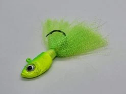 BnR Tackle Walleye Hair Jigs -Unique Fishing Store Dirty Lemon scaled 1