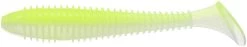 Keitech Fat Swing Impact 2.8 Inch Soft Paddle Tail Swimbait 30 Keitech Fat Swing Impact 2.8 Inch Soft Paddle Tail Swimbait -Unique Fishing Store FS.487 chartreuse white