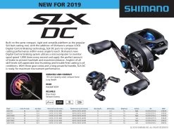 Shimano SLX 150 DC Baitcasting Reels -Unique Fishing Store SLX DC Sell Sheet 2019