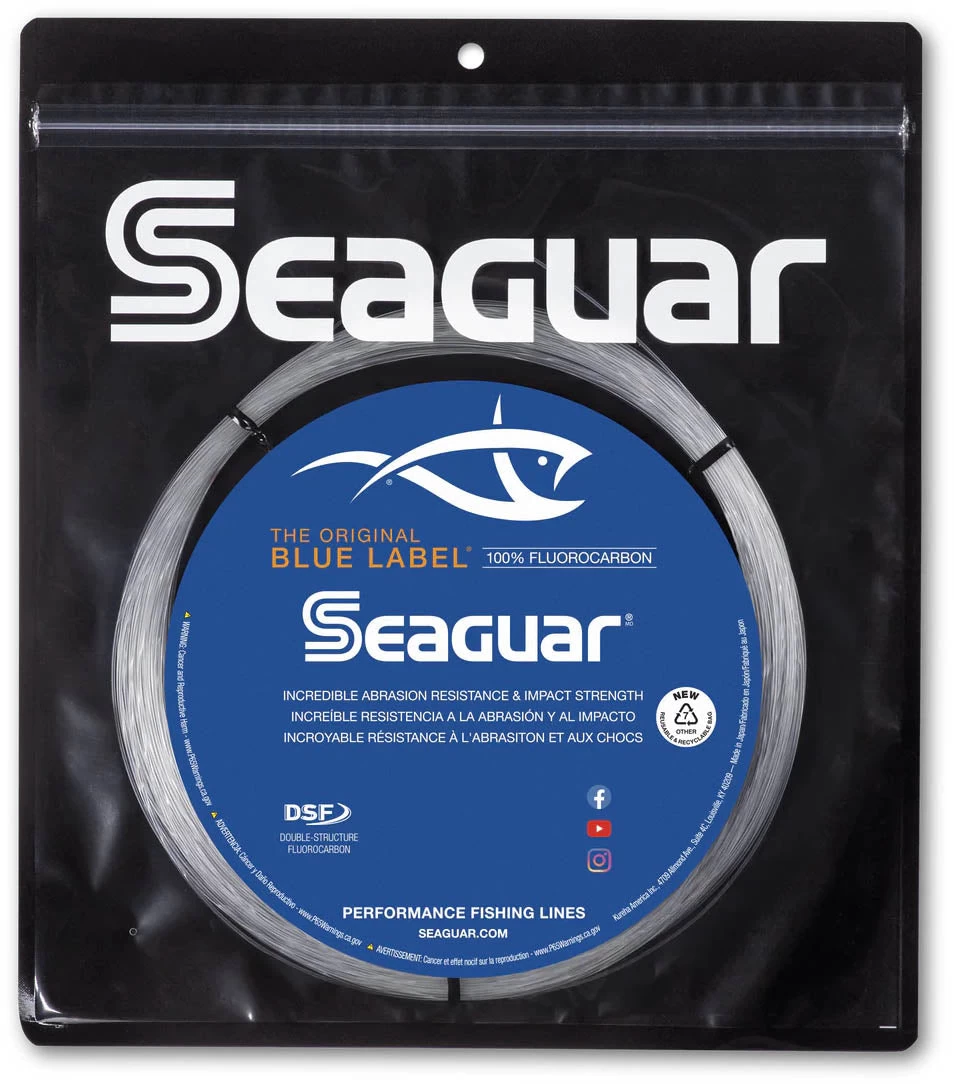 Seaguar Blue Label Fluorocarbon Big Game Leader Coil 30 Yards 3 Seaguar Blue Label Fluorocarbon Big Game Leader Coil 30 Yards
