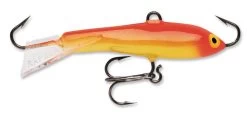Rapala Jigging Rap 1 1/2 Inch W3 Ice Jigs -Unique Fishing Store gold 2Bfluorescent 2Bred