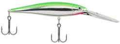Berkley Flicker Minnow Jerkbait/Trolling Hard Minnow - 3/16 Oz -Unique Fishing Store lime chrome