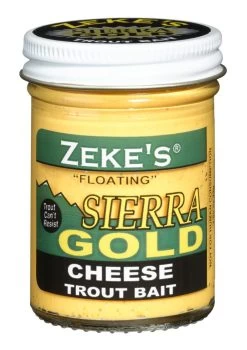 Zeke's Sierra Gold Floating Trout Bait -Unique Fishing Store zeke s cheese yellow fixed